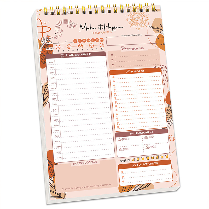 Office Stationery Supply List - Planer Agenda Spiralny Notatnik A5 Harmonogramy