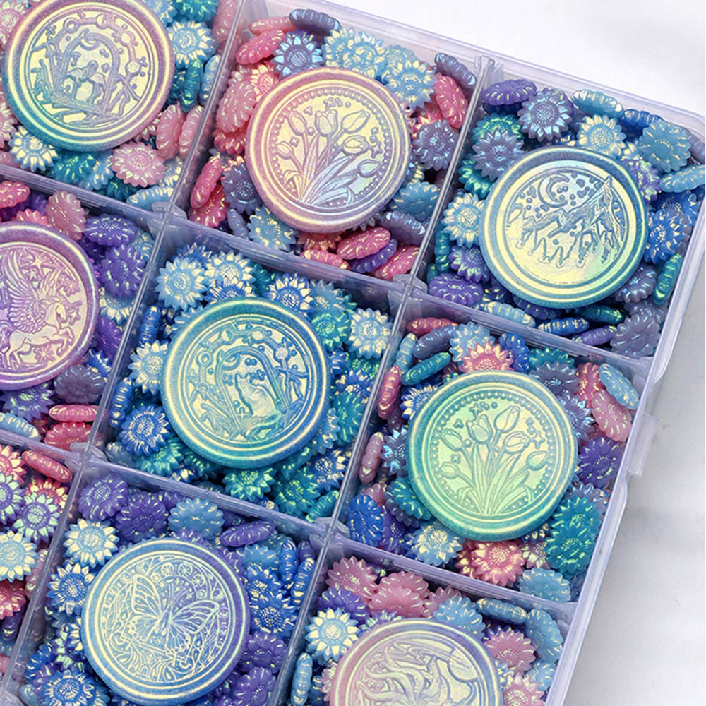 100 sztuk mieszane kolory brok – Wax Seal Stamp Kit recenzja i cena