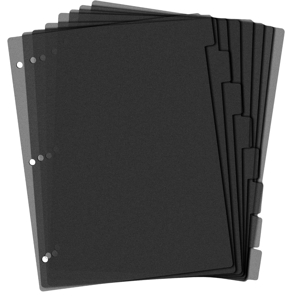 8 czarnych plastikowych przekł – Index Tab Divider recenzja i cena