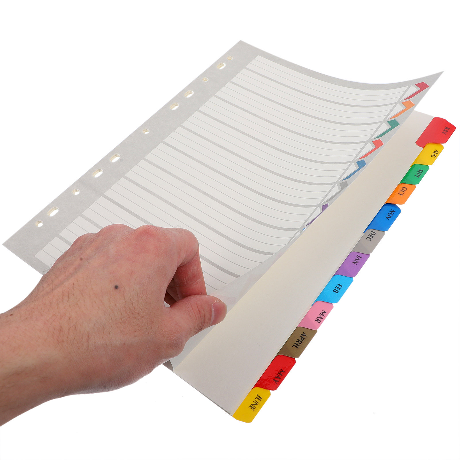12 arkuszy przekładek indeksuj – Index Tab Divider recenzja i cena