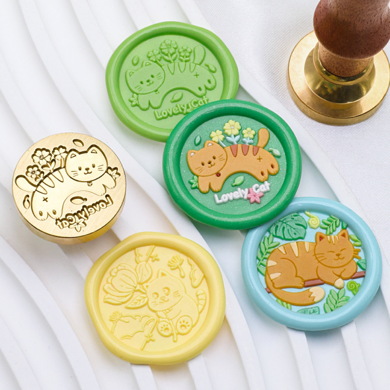 Pieczęć woskowa z motywem kota – Wax Seal Stamp Kit recenzja i cena
